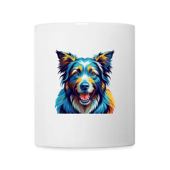 Chien de berger croate race Dessin animé coloré Kawaii - Mug blanc - blanc - Devant
