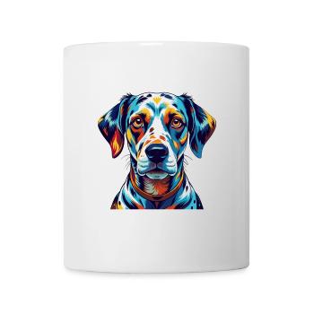 Race de chien dalmatien Dessin animé coloré Kawaii - Mug blanc - blanc - Devant