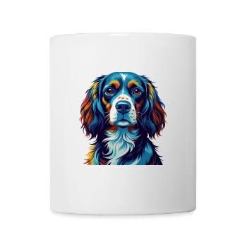 Deutscher Wachtelhund Hunderasse Cartoon Kawaii - Tasse - Weiß - Vorne