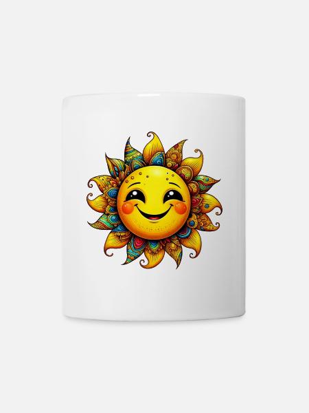 Sonne - Tasse - Weiß