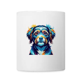 Elou Dog Breed Colorful Watercolor Cartoon Kawaii - Mug - white - Front