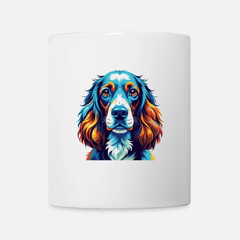 Cocker anglais Spaniel Chien Race Dessin animé Kawaii - Mug blanc - blanc