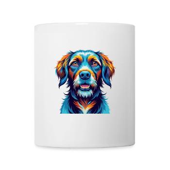 Fauve de Bretagne race de chien dessin animé kawaii - Mug blanc - blanc - Devant