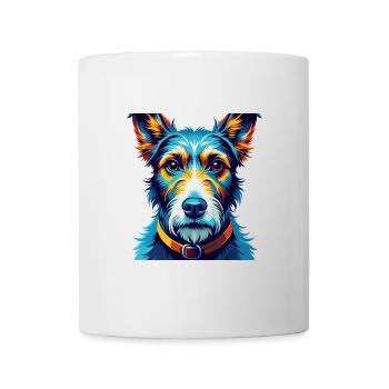 Foxterrier Glatte Hunderasse Karikatur Kawaii - Tasse - Weiß - Vorne