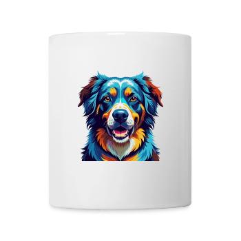 Georgischer Schäferhund Rasse Karikatur Kawaii - Tasse - Weiß - Vorne