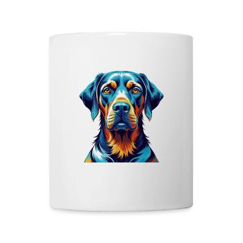 Deutsche Laufhundrasse Bunte Karikatur Kawaii - Tasse - Weiß - Vorne