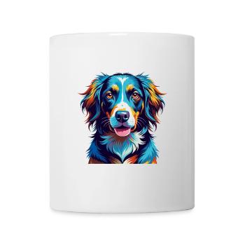 Frisian Pointing Dog Breed Colorful Cartoon Kawaii - Mug - white - Front