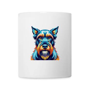 Schnauzer géant chien race dessin animé coloré Kawaii - Mug blanc - blanc - Devant