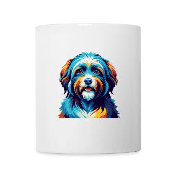 Race de chien havanais, dessin animé coloré, Kawaii - Mug blanc - blanc - Devant