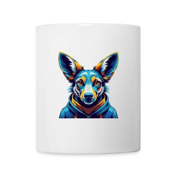 Kangaroo Dog Breed Colorful Cartoon Kawaii - Mug - white - Front