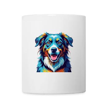 Karakachan Chien Race Coloré Dessin Animé Kawaii - Mug blanc - blanc - Devant