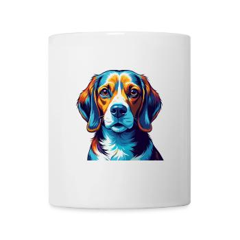 Kerry Beagle Chien Race Coloré Dessin animé Kawaii - Mug blanc - blanc - Devant