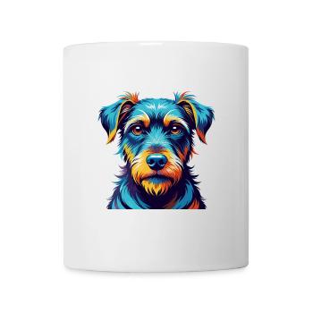 Jagdterrier Dog Breed Colorful Cartoon Kawaii - Mug - white - Front