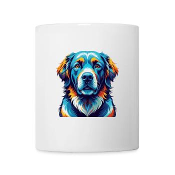 Kuvasz Race Chien Coloré Dessin Animé Kawaii - Mug blanc - blanc - Devant