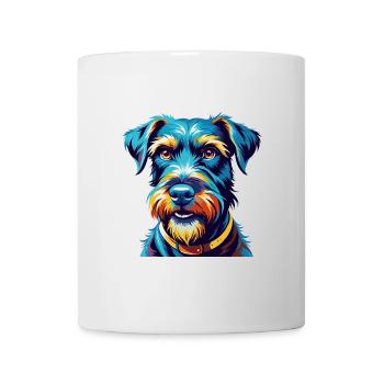 Kerry Blue Terrier Hunderasse Karikatur Kawaii - Tasse - Weiß - Vorne