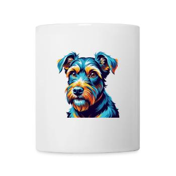 Lakeland Terrier Chien Race Coloré Dessin animé Kawaii - Mug blanc - blanc - Devant