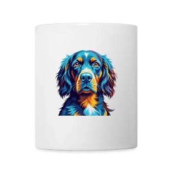 Gordon Setter Chien Race Coloré Dessin animé Kawaii - Mug blanc - blanc - Devant
