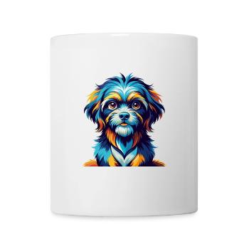 Lowchen Little Lion Dog Breed Cartoon Kawaii - Mug - white - Front