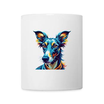 Lurcher Dog Breed Colorful Cartoon Kawaii - Mug - white - Front