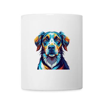 Chien de chasse lituanien race Dessin animé coloré Kawaii - Mug blanc - blanc - Devant