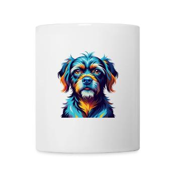 Griffon Bleu De Gascogne Dog Breed Cartoon Kawaii - Mug - white - Front