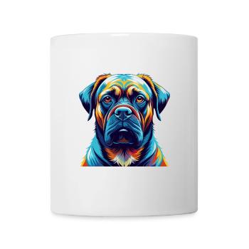 Mastiff Hunderasse Bunte Karikatur Kawaii - Tasse - Weiß - Vorne