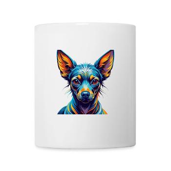 Chien Mexique Sans Poil Race Dessin Animé Coloré Kawaii - Mug blanc - blanc - Devant