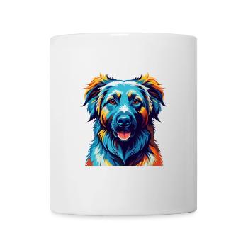 Kuchi Afghan Shepard Dog Breed Cartoon Kawaii - Mug - white - Front