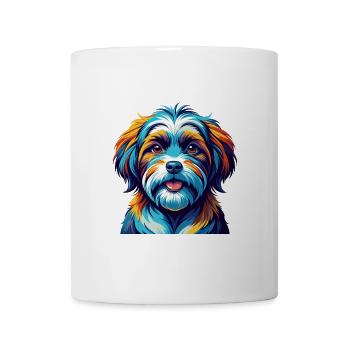 Chien maltais Shih Tzu Race Dessin animé coloré Kawaii - Mug blanc - blanc - Devant