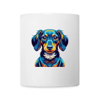 Miniature Dachshund Dog Breed Cartoon Kawaii - Mug - white - Front