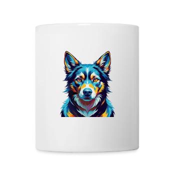 Lundehund Chien Race Coloré Dessin animé Kawaii - Mug blanc - blanc - Devant