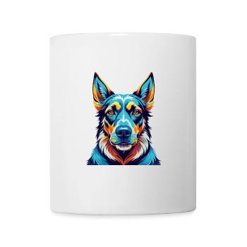 Lettische Laufhundrasse Bunte Karikatur Kawaii - Tasse - Weiß - Vorne