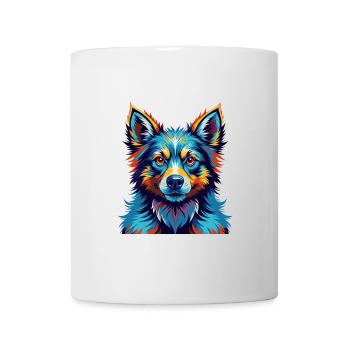 Milieu Asiatique Ovtcharka Chien Race Dessin Animé Kawaii - Mug blanc - blanc - Devant