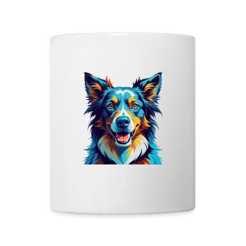 Chien de berger de Majorque race Dessin animé coloré Kawaii - Mug blanc - blanc - Devant