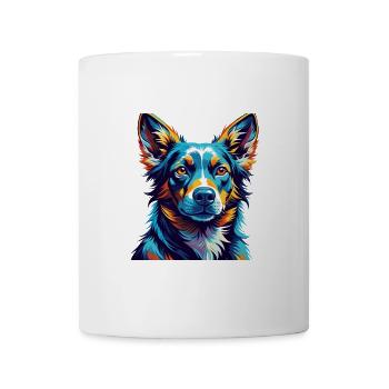 Laufhund Hunderasse Bunte Karikatur Kawaii - Tasse - Weiß - Vorne