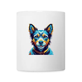 Majorque Ratter Chien Race Coloré Dessin Animé Kawaii - Mug blanc - blanc - Devant
