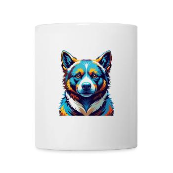 Karelian Bear Dog Breed Colorful Cartoon Kawaii - Mug - white - Front