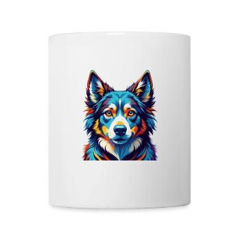 Karelo Finlandais Laïka Chien Race Dessin animé Kawaii - Mug blanc - blanc - Devant