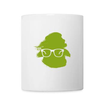 Lecture du roman éducatif - Mug blanc - blanc - Devant