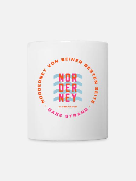 Plage de l’ de Norderney - Mug blanc - blanc