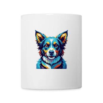 Hygenhund Chien Race Coloré Dessin Animé Kawaii - Mug blanc - blanc - Devant