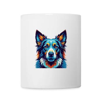 Berger allemand caniche chien race dessin animé Kawaii - Mug blanc - blanc - Devant