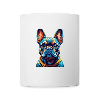 Bouledogue Français Race Coloré Dessin Animé Kawaii - Mug blanc - blanc - Devant