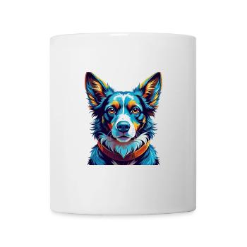 Danois Suédois Chien de Ferme Race Dessin Animé Kawaii - Mug blanc - blanc - Devant