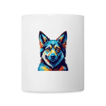 Tchécoslovaque Vlcak Chien Race Dessin animé Kawaii - Mug blanc - blanc - Devant