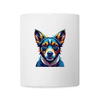 Terrier brésilien race de chien dessin animé Kawaii - Mug blanc - blanc - Devant