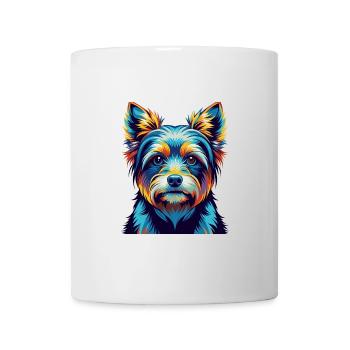 Biewer Terrier Chien Race Coloré Dessin Animé Kawaii - Mug blanc - blanc - Devant
