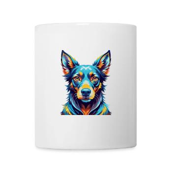 Chien courant andalou race de chien dessin animé coloré Kawaii - Mug blanc - blanc - Devant