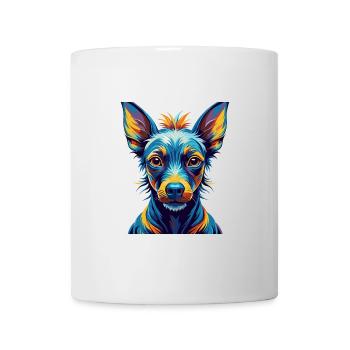 American Hairless Terrier Chien Race Dessin animé Kawaii - Mug blanc - blanc - Devant