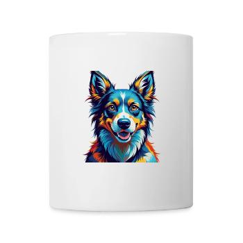 Alopekis Dog Breed Colorful Cartoon Kawaii - Mug - white - Front